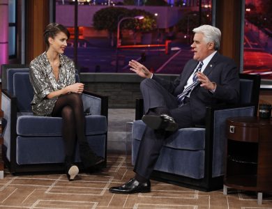 Jessica Alba in collant neri