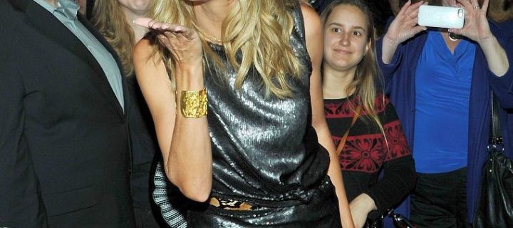 Heidi Klum: Gambe Chilometriche in Collant a Rete