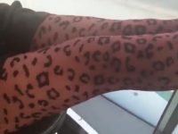 Diletta Leotta filma Matilde Gioli in collant