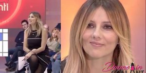 Arianna Ciampoli in collant neri velati