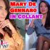 Mary De Gennaro in collant neri e minigonna